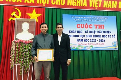 Kết quả kỳ thi Khoa học kỹ thuật cấp huyện năm học 2023-2024