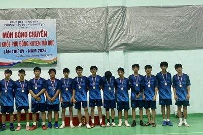 Tham gia hội khỏe phù đổng cáp huyện năm học 2023 2024.